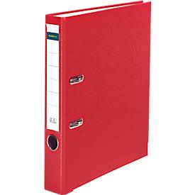 Schäfer Shop Select Ordner, DIN A4, Rückenbreite 50 mm, Polypropylen und Recyclingpapier, rot