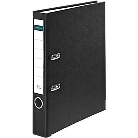 Schäfer Shop Select Ordner, DIN A4, Rückenbreite 50 mm, Polypropylen und Recyclingpapier, schwarz