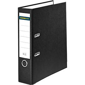 Schäfer Shop Select Ordner, DIN A4, Rückenbreite 80 mm, 20 Stück, Polypropylen und Recyclingpapier, schwarz