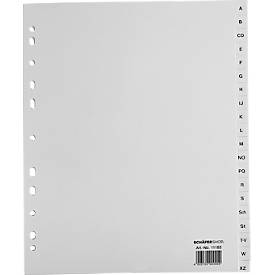 Schäfer Shop Select Ordner-Register, Überbreite, Buchstaben A-Z (20 Blätter), grau