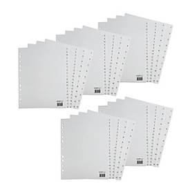 Schäfer Shop Select Ordner-Register, Überbreite, Zahlen 1-31, grau, 5 Stück