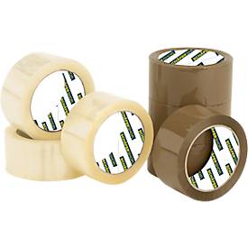 Schäfer Shop Select Packband, L 66 m x B 50 mm, braun, 6 Rollen