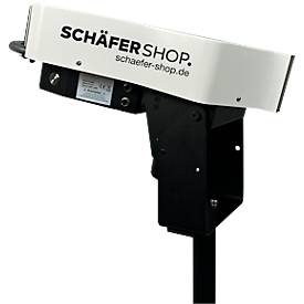 Schäfer Shop Select Papierpolstersystem, bis 85 m/min, Fußpedal, L910×B910×H1620 mm, 19 kg, schwarz-weiß
