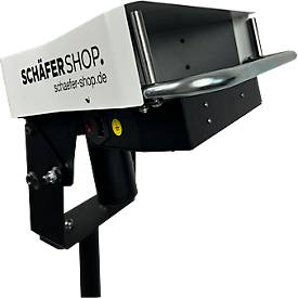 Schäfer Shop Select Papierpolstersystem, bis 85 m/min, Fußpedal, L910×B910×H1620 mm, 19 kg, schwarz-weiß