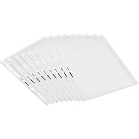 Schäfer Shop Select Pochette à prospectus Premium - DIN A4 - ouverture en haut - 0,08 mm - 100 pièces - lisse - transparente