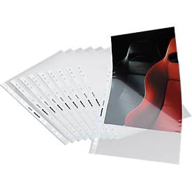 Schäfer Shop Select Prospekthülle Standard, DIN A4, oben offen, 0,06 mm, 100 Stück, klar, glatt