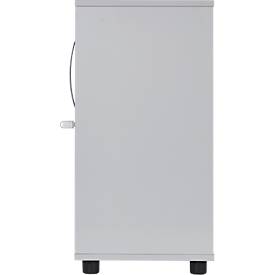 Schäfer Shop Select Querrollladenschrank LOGIN, 2 Ordnerhöhen, abschließbar, B 800 x T 420 x H 744 mm, lichtgrau