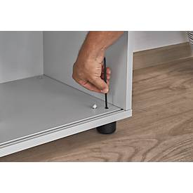 Schäfer Shop Select Querrollladenschrank LOGIN, 2 Ordnerhöhen, abschließbar, B 800 x T 420 x H 788 mm, Ahorn-Dekor