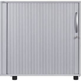 Schäfer Shop Select Querrollladenschrank LOGIN, 2 Ordnerhöhen, abschließbar, B 800 x T 420 x H 788 mm, lichtgrau