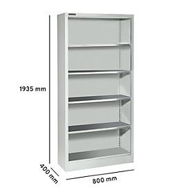 Schäfer Shop Select Regal AS 2408 4FB VZ 7035 