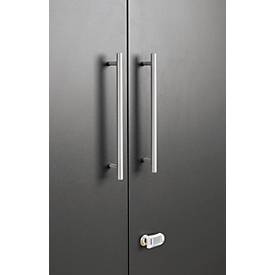 Schäfer Shop Select Regal, B 800 x T 420 x H 1470 mm, 4 OH & 3 Fachboden, graphit 