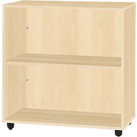 Schäfer Shop Select Regal LOGIN, 2 Ordnerhöhen, B 800 x T 420 x H 788 mm, Ahorn Dekor/Ahorn Dekor