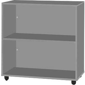 Schäfer Shop Select Regal LOGIN, 2 Ordnerhöhen, B 800 x T 420 x H 788 mm, graphit