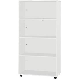 Schäfer Shop Select Regal LOGIN, 4 Ordnerhöhen, B 800 x T 420 x H 1514 mm, lichtgrau
