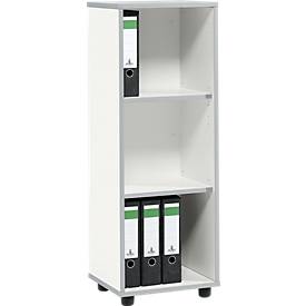 Schäfer Shop Select Regal MOXXO IQ, Holz, 3 Fächer, 3 OH, B 401 x T 362 x H 1115 mm, weiß