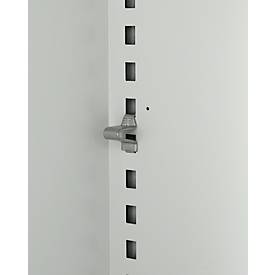 Schäfer Shop Select Regalschrank MS, 3 OH, B 1200 x T 400 x H 1215 mm, Stahlblech, Lichtgrau