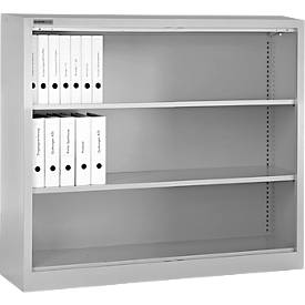 Schäfer Shop Select Regalschrank MS, 3 OH, B 1200 x T 400 x H 1215 mm, Stahlblech, Verkehrsweiß