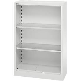Schäfer Shop Select Regalschrank MS, 3 OH, B 800 x T 400 x H 1215 mm, Stahlblech, Lichtgrau