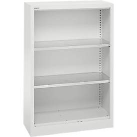 Schäfer Shop Select Regalschrank MS, 3 OH, B 800 x T 400 x H 1215 mm, Stahlblech, Lichtgrau