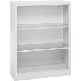 Schäfer Shop Select Regalschrank MS, 3 OH, B 950 x T 400 x H 1215 mm, Stahlblech, Lichtgrau