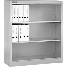 Schäfer Shop Select Regalschrank MS, 3 OH, B 950 x T 400 x H 1215 mm, Stahlblech, Verkehrsweiß