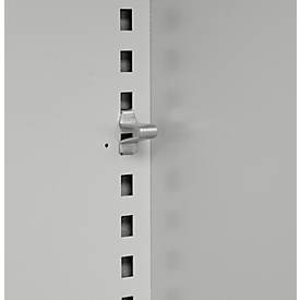 Schäfer Shop Select Regalschrank MS, 4 OH, B 1200 x T 400 x H 1584 mm, Stahlblech, weißaluminium