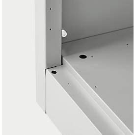 Schäfer Shop Select Regalschrank MS, 4 OH, B 950 x T 400 x H 1584 mm, Stahlblech, weißaluminium