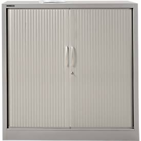 Schäfer Shop Select Rollladenschrank MS iCONOMY, Stahl, 3 Ordnerhöhen, B 1200 x T 400 x H 1215 mm, weißaluminium RAL 9006