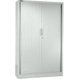 Schäfer Shop Select Rollladenschrank MS iCONOMY, Stahl, 5 Ordnerhöhen, B 1200 x T 400 x H 1935 mm, lichtgrau RAL 7035