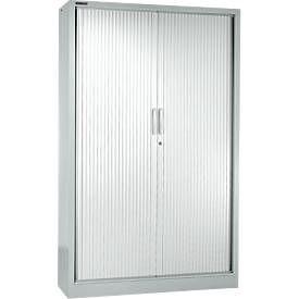 Schäfer Shop Select Rollladenschrank MS iCONOMY, Stahl, 5 Ordnerhöhen, B 1200 x T 400 x H 1935 mm, weißaluminium RAL 9006