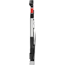 Schäfer Shop Select Sackkarre, Tragkraft 60 kg, klappbar, elastisches Spannband, 2 Bockrollen, Aluminium/Kunststoff, rot-schwarz-silber