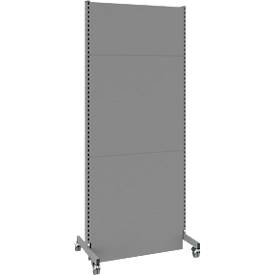 Schäfer Shop Select Schallschutz Stellwand, mobil, Grundfeld, mit 2 Füßen & Doppelrollen, B 1000 x T 740 x H 2500 mm, st