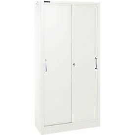 Schäfer Shop Select Schiebetürenschrank, 5 Ordnerhöhen, B 1200 mm, weiß RAL 9003