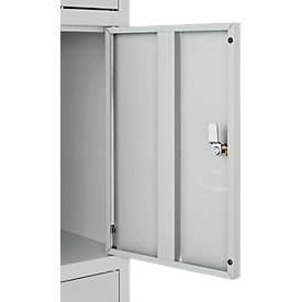 Schäfer Shop Select Schließfachsäule S5, mit Zylinderschloss, lichtgrau/lichtgrau