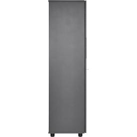 Schäfer Shop Select Schrank SET UP, 4 OH, abschließbar, B 800 x T 420 x H 1470 mm, graphit/graphit 