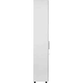 Schäfer Shop Select Schrank Start Off, 6 OH, abschließbar, B 800 x T 420 x H 2240 mm, Holz, lichtgrau/lichtgrau