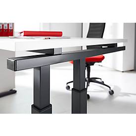 Schäfer Shop Select Schreibtisch SET UP, C-Fußgestell, 1200x800, weiß/graphit 