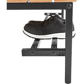 Schäfer Shop Select Schuhrost, B 615 x T 200 mm, ohne Bank, schwarz