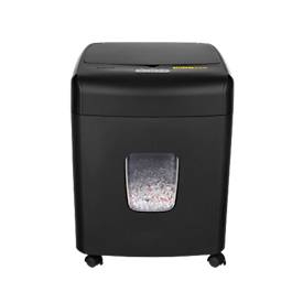 Schäfer Shop Select SH1023-A CC papiervernietiger, volautomatisch, deeltjes snijden 4 x 12 mm, P-4, 23 l, 10-120 vel snijcapaciteit, met zwenkwielen, zwart