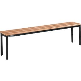 Schäfer Shop Select Sitzbank, für Umkleideräume, B 1495 x T 310 x H 415 mm, schwarz