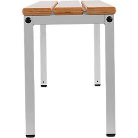 Schäfer Shop Select Sitzbank, für Umkleideräume, B 1995 x T 310 x H 415 mm, lichtgrau