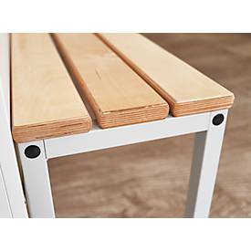 Schäfer Shop Select Sitzbank, für Umkleideräume, B 995 x T 310 x H 415 mm, schwarz