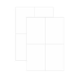 Schäfer Shop Select Sparpaket Universal-Etiketten SHOP, versch. Größen, DIN A4 Bogen, 2 x 100 Blatt, 105x148