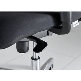 Schäfer Shop Select SSI Proline Bürostuhl 50 Jahre Edition, ergonomisch, Synchronmechanik, Bandscheibensitz, Lordosenstütze, Aluminium, ocker/schwarz + GRATIS Eduscho Profess. Caffé Crema Bohnen 1kg