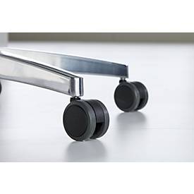 Schäfer Shop Select SSI Proline Bürostuhl 50 Jahre Edition, ergonomisch, Synchronmechanik, Bandscheibensitz, Lordosenstütze, Aluminium, ocker/schwarz + GRATIS Eduscho Profess. Caffé Crema Bohnen 1kg