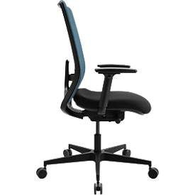 Schäfer Shop Select SSI PROLINE NEW WORK Bürodrehstuhl Netz Petrol, Gestell Schwarz