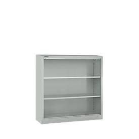 Schäfer Shop Select Stahlregal MS iCONOMY, 3 Ordnerhöhen, B 1200 x T 400 x H 1215 mm, lichtgrau RAL 7035