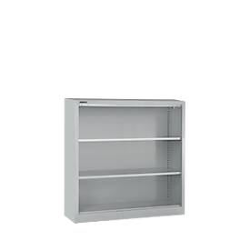 Schäfer Shop Select Stahlregal MS iCONOMY, 3 Ordnerhöhen, B 1200 x T 400 x H 1215 mm, weißaluminium RAL 9006