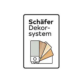 Image of Schäfer Shop Select Standcontainer 13333, 1 Utensilienauszug, abschließbar, 3 Schübe, B 428 x T 800 x H 740 mm, Ahorn