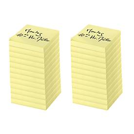 Schäfer Shop Select sticky notes, 75 x 75 mm, 100 sheets, 24 pieces, yellow
